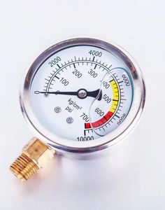 Manômetro Radial Semi-Aço Inoxidável AKS Y-63 DN65 63mm 2.5 polegadas com Faixa de 0.1~100Mpa - Product Image 6