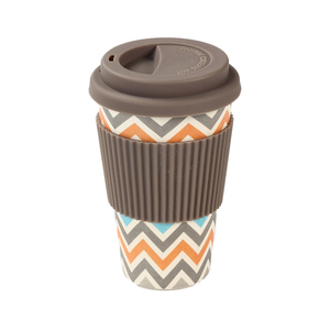 Wholesale Cheap Price Custom Logo Color Eco Bamboo Fiber <strong>Cool</strong> Modern Travel Coffee <strong>Mug</strong> with Lid - Product Image 3