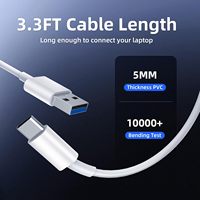 Hub USB 3.2 de Aluminio de 4 Puertos con Velocidad de 10 Gbps, 2 Puertos USB-C/USB-A, Cable de 3.3 pies para PC/Laptop//Más