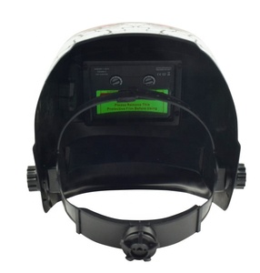 Cascos de Soldadura con Oscurecimiento Automático Solar Personalizados con Calcomanías de <span class=keywords><strong>Iron</strong></span> <span class=keywords><strong>Man</strong></span> Negras, ANSI Z87.1 EN379, para Trabajos de Pulido - Product Image 2