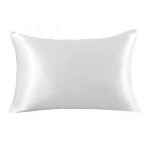 Housse de coussin de chambre à coucher en soie glacée lisse, tailles variées, avec fermeture éclair, vente en gros AAA121 - Product Image 2