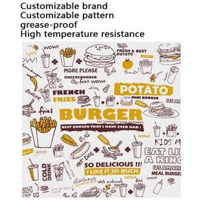 Emballages pour hamburgers en papier enduit de PE de qualité alimentaire, résistants à la graisse, unilatéraux, pour sandwichs et pain, emballage de charcuterie - Product Image 5