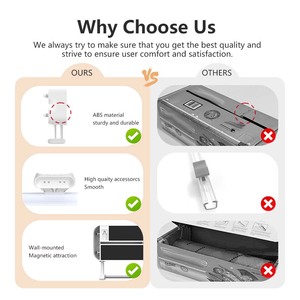 Không Thể Phá Vỡ Nhà Bếp Tổ Chức 3 Trong 1 Wall Mount Cho Nhựa Bám Bọc Nhôm Lá Giấy Khăn Với Mịn Cắt - Product Image 1