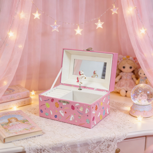 Caja de Música Rectangular de Unicornio, Juguete de Papel MDF Rígido para Niños, con Manivela, Ecológico, Duración del Sonido de 30s - Product Image 5