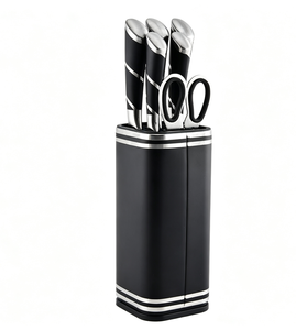 Stainless Steel Kitchen <b>Knife</b> <b>Set</b> With <b>Knife</b> Block Holder 7 Pcs Cooking <b>Knives</b> <b>Set</b> PP Handle Chef <b>Knife</b> <b>Set</b> For Home Kitchen - Product Image 5