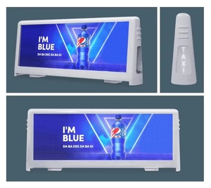 Điều khiển từ xa <span class=keywords><strong>P4</strong></span> taxi xe buýt dừng quảng cáo ngoài trời hiển thị <span class=keywords><strong>P4</strong></span> <span class=keywords><strong>LED</strong></span> Video tường xe quảng cáo hàng đầu Màn hình hiển thị - Product Image 2