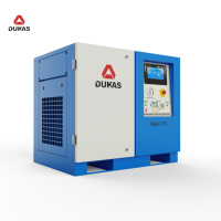 Compresseur d'air à vis stationnaire à commande intelligente du fabricant chinois, avec VSD et bloc compresseur PM à refroidissement liquide