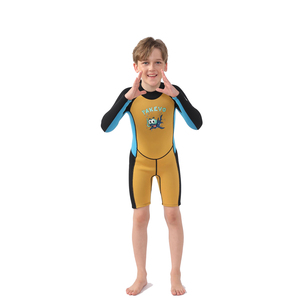 <span class=keywords><strong>Traje</strong></span> de <span class=keywords><strong>neopreno</strong></span> de manga larga para niños, <span class=keywords><strong>traje</strong></span> de buceo con cremallera de una pieza para niños - Product Image 6