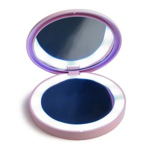 Hot Selling Cute Pink Compact Hand Pocket Vanity LED <b>Make</b> <b>up</b> <b>Mirror</b> <b>With</b> LED <b>Light</b> - Product Image 1