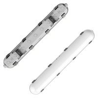 Lumière LED Triproof pour Station de Lavage de Voitures, Haute Luminosité, Étanche, Anti-Corrosion, Luminaire Linéaire Robuste pour Atelier 4ft 5ft