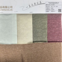 Tissu Jacquard Tricoté Italien 85% Polyester Recyclé 8% Lin 7% Spandex Jersey 165GSM pour Homme Usine Textile