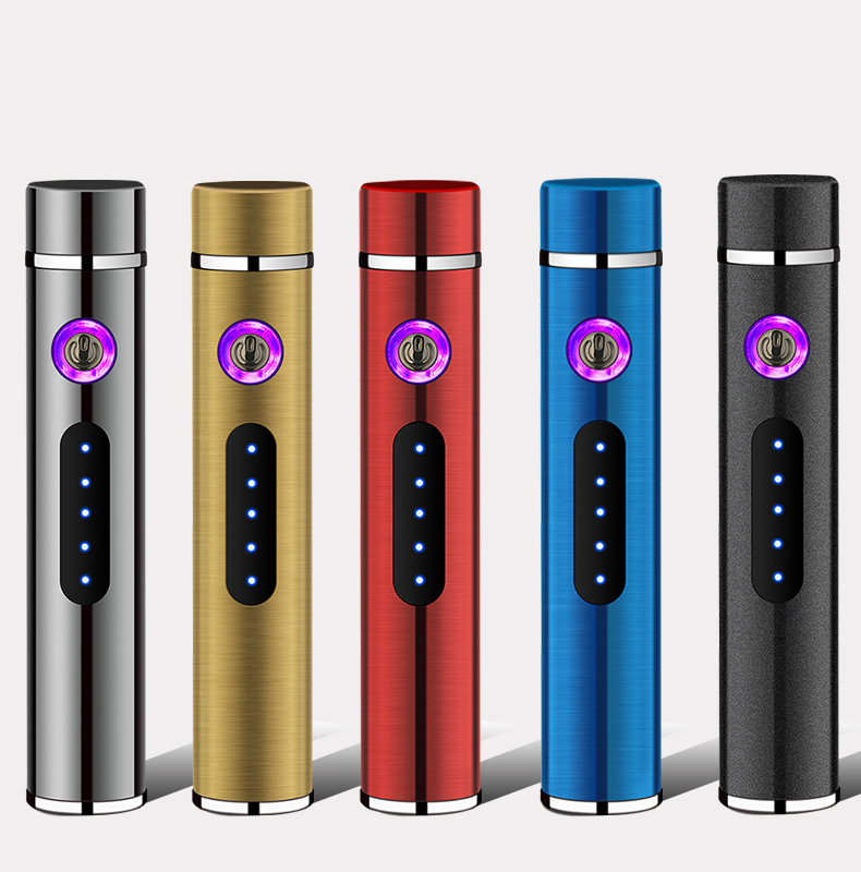 Китайская Фабрика Ocityitmes USB заряжаемая перезаряжаемая USB Зажигалка, Электронная зажигалка, зажигалка с двойной дугой с принтом логотипа