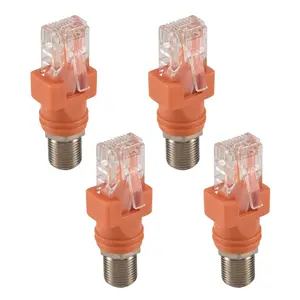 קואקסיאלי rf ממיר coaxial כדי ethernet מתאם coax rf נקבה rj45 בודק קו ממיר זכר - Product Image 2