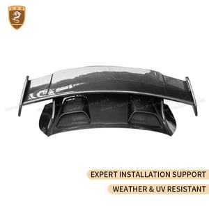 高性能ダブルデッキリアスポイラーポルシェ911 991.2 GT3ドライカーボンファイバーリア空力キット - Product Image 5