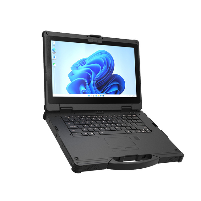 X14M 14 Inch Industrial Rugged Laptop 1000 Nits Sunlight Readable Glove Touch Display Advanced AI Acceleration PC