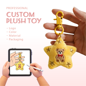 Boneka Gantungan Kunci Plush Custom Partai Besar, Teddy Bear, Hewan Boneka, Karakter Animasi Mini, Maskot, Liontin - Product Image 1