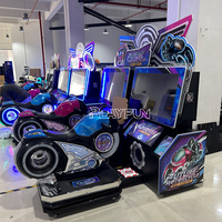 Machine d'Arcade Simulateur de Moto de Course Futuriste à Double Jeu de Haute Qualité à Monnayeur