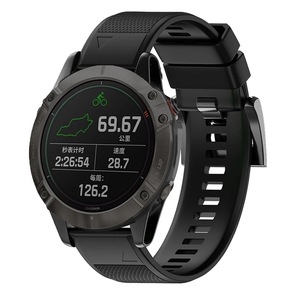 Bracelet officiel 22MM 26MM pour montre <span class=keywords><strong>Garmin</strong></span> <span class=keywords><strong>Fenix</strong></span> 7X 7 6X 6 Pro 5X <span class=keywords><strong>5</strong></span> Plus <span class=keywords><strong>Sapphire</strong></span> 3HR, bracelet de montre intelligente en silicone Quickfit - Product Image 6