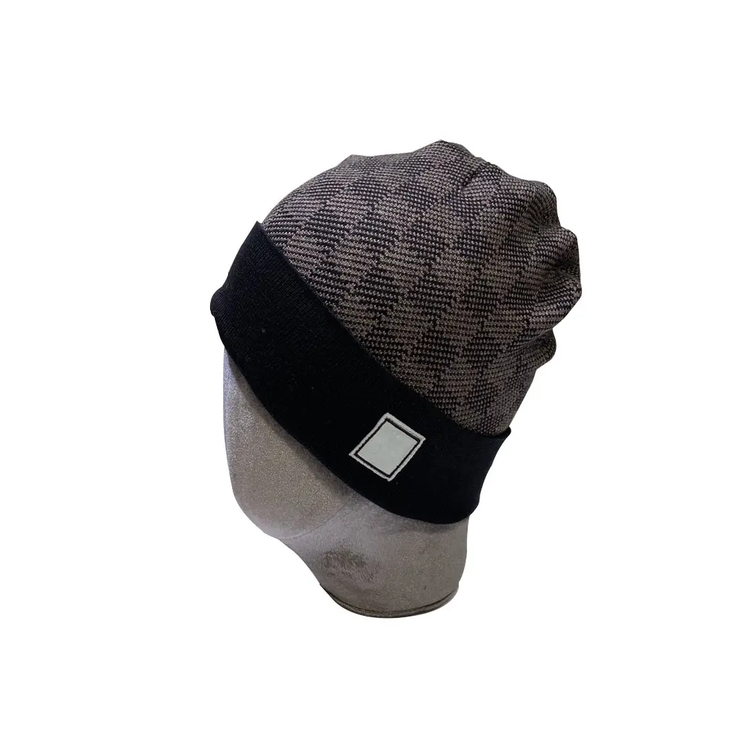 Kış marka pamuk örme şapka tasarımcı dama bere şapka Unisex rahat lüks tığ sıcak kayak şapkası