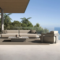 Ensemble de meubles de terrasse en aluminium pour cour et jardin, canapé d'extérieur imperméable pour le loisir