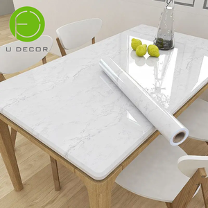 Papier adhésif marbré UDK pour <span class=keywords><strong>mur</strong></span> de <span class=keywords><strong>cuisine</strong></span> 60cm X 5m, autocollant, résistant à l'huile, facile à nettoyer, imperméable, ignifuge - Product Image 6