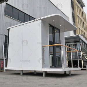 Современный модульный сборный дом треугольная плоская крыша водонепроницаемый солярий стеклянный дом дизайн отелей на открытом воздухе виллы алюминиевая рама - Product Image 2