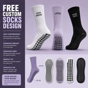 High Quality <b>Custom</b> Logo Men's Football <b>Grip</b> <b>Socks</b> Anti-Bacterial Breathable Non-Slip Soccer <b>Socks</b> With Embroidery - Product Image 4