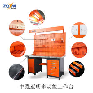 Table d'établi de réparation d'injecteur <span class=keywords><strong>Diesel</strong></span> ZQYM pour atelier <span class=keywords><strong>Garage</strong></span> établi en acier établi de stockage de <span class=keywords><strong>Garage</strong></span> avec tiroir - Product Image 2