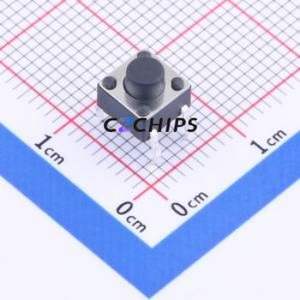 K2-6639DP-D3SW-04 Tactile Switch Through hole Component (THT)-4P,6x6mm Switch 1.8N Through Hole 6mm 6mm - Product Image 1