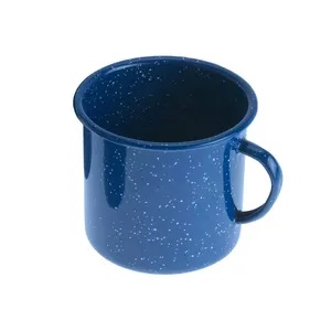 300毫升容量中国素蓝斑点野营杯搪瓷咖啡杯