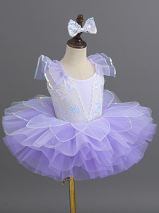 <span class=keywords><strong>Costumi</strong></span> da Balletto per Bambine, Abiti da Principessa con Paillettes per Esibizioni all'Asilo - Product Image 2