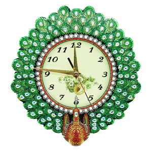VANCY Arts Watch Diamond Painting Wall pittura fai <span class=keywords><strong>da</strong></span> te orologio con diamanti camera <span class=keywords><strong>da</strong></span> letto soggiorno studio pittura murale - Product Image 1