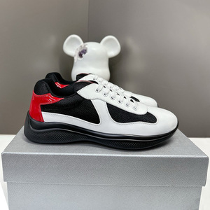 2026 New Men's PU Sneakers Designer American Cup <strong>Shoes</strong> Casual Sporty for Summer EVA for Outdoor Walking - Product Image 4