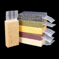 Brique de riz transparente personnalisée sac à gousset latéral en plastique transparent joint arrière sac d'emballage alimentaire sacs d'emballage de stockage sous vide de riz