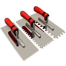 Truelle dentelée en acier inoxydable <span class=keywords><strong>de</strong></span> 8mm/10mm/15mm avec poignées souples Accessoires <span class=keywords><strong>de</strong></span> carrelage pour plâtre - Product Image 4