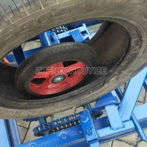 Automóvil neumático anillo Reciclaje de maquinaria grande usado de neumático de camión lateral de la máquina de corte para la venta - Product Image 5