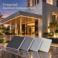 Panneau composite en aluminium ignifuge rouge brillant de 4 mm avec revêtement FEVE pour les panneaux d'entrée de salle d'exposition