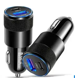 Original 70W Super Fast USB C Car Charger Car Bettery Charger USB-C Car Power Adapter For IP 11 12 13
