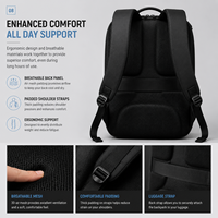 Sac à dos professionnel antivol en polyester Oxford pour ordinateur portable, avec fermeture éclair, idéal pour les voyages et le travail, grande capacité, unisexe