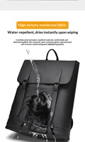 Mochila Deportiva con Cierre de Cremallera de Gran Capacidad, Personalizable, Impermeable, para Portátil, para Negocios, Viajes y Ocio, de PU