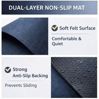 Tapis en feutre à pois en PVC, tapis épais en tissu non tissé pour sols domestiques, antidérapant, lavable