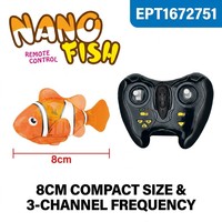Jouet de nage pour poissons télécommandé EPT RC 3 canaux 5 directions, série d'animaux marins interactifs, jouet robotique pour poissons, animal électronique