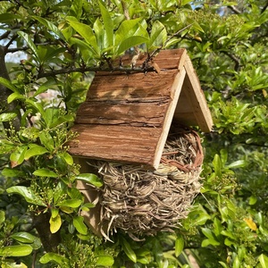 Classico Duo di case tessute Martin <span class=keywords><strong>Bird</strong></span> <span class=keywords><strong>Bird</strong></span> Boxes in legno con stringhe di chiusura dimensioni M - Product Image 2