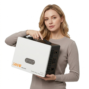 เครื่องกำเนิดไฟฟ้าพลังงานแสงอาทิตย์แบบพกพา 500W เป็นมิตรกับสิ่งแวดล้อม ความจุ 1004Wh รองรับแผงโซลาร์เซลล์ 300W MPPT ใช้แบตเตอรี่ LiFePO4 พร้อมช่องจ่ายไฟ AC 2 ช่อง เหมาะสำหรับการเดินทาง - Product Image 2