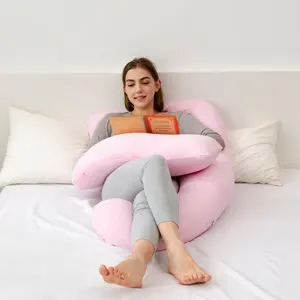 Pregnancy Pillow Comfortable U Shaped Back Support Full Body Maternity Pillows For Women