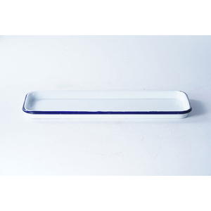 MERVEILLEUX gros haute température grande capacité <span class=keywords><strong>blanc</strong></span> rectangulaire en <span class=keywords><strong>acier</strong></span> au carbone émail camping plateau plats assiettes - Product Image 3
