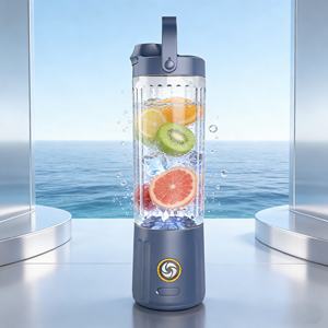 550ml Portable USB Rechargeable Heavy Duty Turbo Mode <b>Battery</b>-<b>Powered</b> BPA Free Blender Leak Proof Hotel Car <b>Outdoor</b> Use - Product Image 4