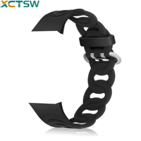 Bracelet en silicone BTS-15 personnalisé en usine, léger, étanche, réglable, accessoires de montre adaptés aux montres intelligentes iPhone