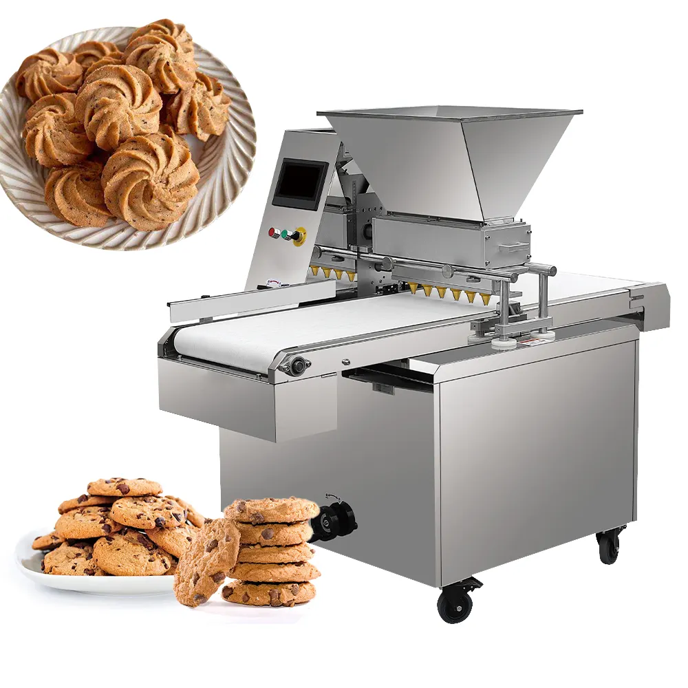 Línea de producción automática de galletas, máquina de galletas pequeñas, máquina de depósito de galletas, panadería