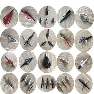 <strong>Hunting</strong> Arrowhead <strong>Compound</strong> <strong>Bow</strong> and Arrow Point Archery Arrows 100 Grain Practice 3 Fixed Blade Arrow Broadheads - Product Image 2